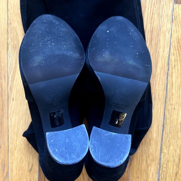 Stuart Weitzman Highland over the knee boots size 11.5 black suede - Picture 4 of 7